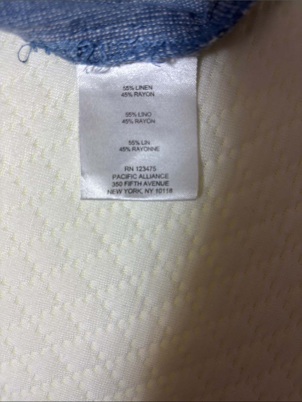 Ellen Tracy Light Blue Women’s Drawstring Linen-Blend Pants - Picture 4 of 13